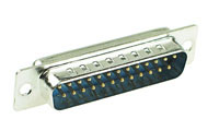 25 Contact Male Solder Cup D-Sub Connector