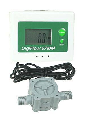 Flow Meter with Flow Sensor for 1/4in Pipe