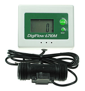 Flow Meter with Flow Sensor for 3/4in Pipe