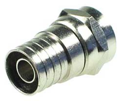 F Type Male Plug with Grip Ring (RG6)