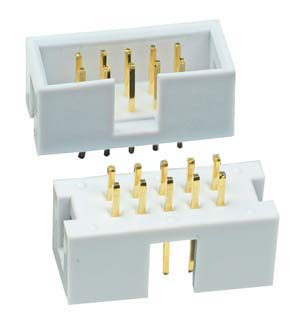 IDCMH10GR - 10 Pin Shrouded Grey Male Headers