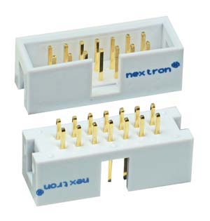 IDCMH14GR - 14 Pin Shrouded Grey Male Headers