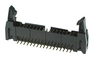 IDCMHL34RA - 34 Pin Shrouded Right Angle Male Header with Latch