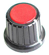 KNOB14 - Large Plastic Knob with Red Top