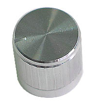 KNOB23 - White Plastic Knurled Knob