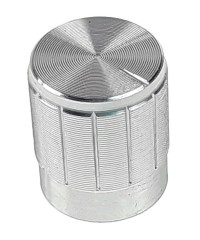KNOB23 - Basic Silver Colored Plastic Knob
