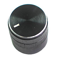 KNOB3 - Black Aluminium Knob with Pointer