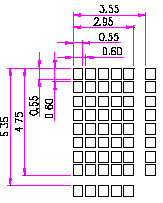 LCD 20x4 - Character Dimensions