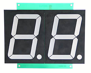 thumbnail image 2 of 2.3 Inch Tri-Color Seven Segment Display - Large Digit LED Set Of 2 Common Anode 2 of 5