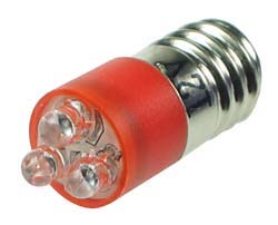 LEDE10RD - E10 Red LED Lamp