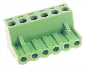 PLUGTERMS6W - 6 Way Screw Terminal Pluggable Socket