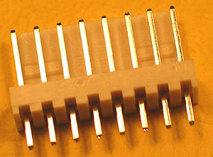 POLHDR8 - 8 Pin .100 inch Straight Male Polarized Header