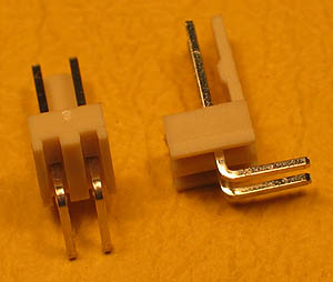 POLHDRR2 - 2 Pin .100 inch Right Angle Male Polarized Header