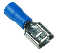 PQUBL05 - Female 6.4mm Spade Type Blue Quick Connect