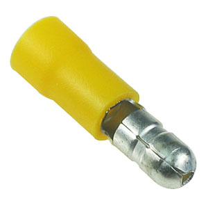 PQUY01 - Male 4mm Bullet Type Yellow Quick Connect