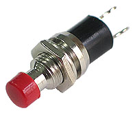 PSPST01 - SPST off-on RED Pushbutton