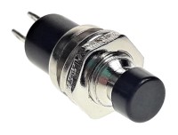 PSPST10 - SPST on-off Black Pushbutton