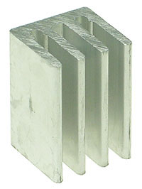TO220SMAL - TO-220 Small Aluminium Heatsink with Back Fins