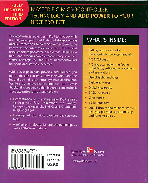 Programming and Customizing the PIC Microcontroller - Back Cover