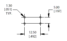 TACT006 - Raised Tactile Switch Dimensions