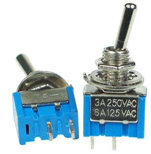 SPST on-off Miniature Toggle Switch